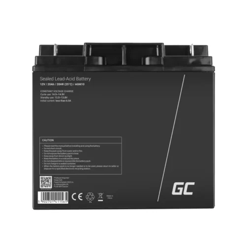 Green Cell Battery AGM GC 12V 20Ah - Image 2