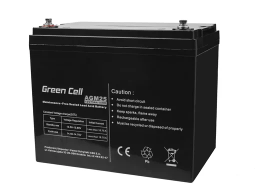 Green Cell Battery AGM GC 12V 75Ah - Image 2