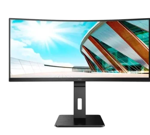 AOC Monitor CU34P2A 34 inch VA Curved 100Hz HDMIx2 DP Height Adjustment