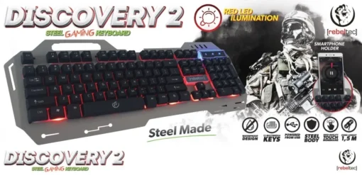 Rebeltec Game keyboard steel body Rebeltec DISCOVERY 2 - Image 3