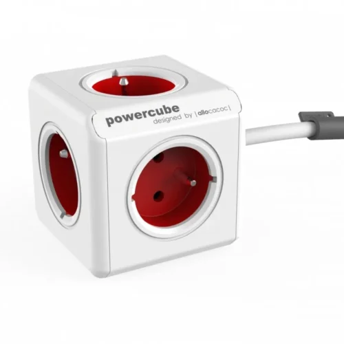Allocacoc PowerCube Extended 1,5m 2300 червен