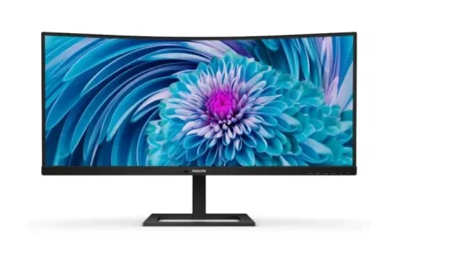 Philips Monitor 346E2CUAE 34 inch VA Curved HDMI DP USB-C height adjustment