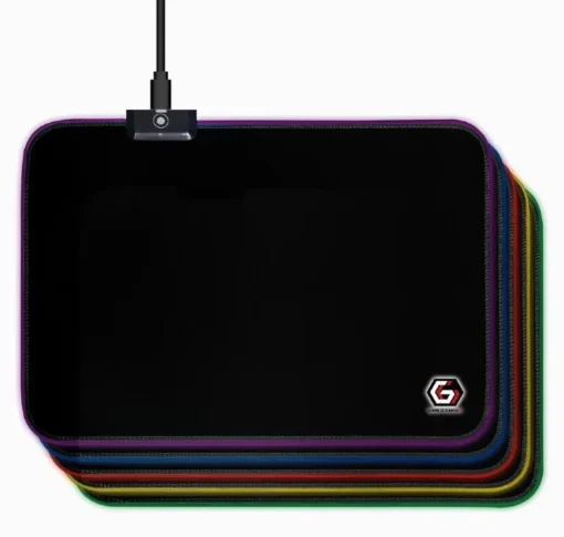 Gembird Gaming mouse pad M size with LED ights