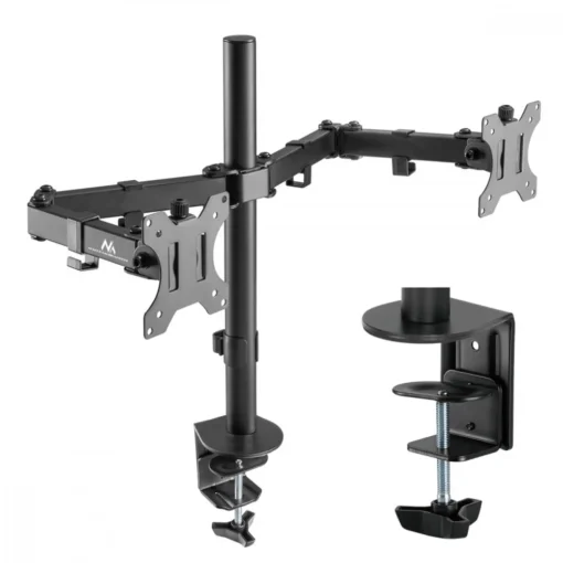 Maclean Double Desk Monitor LCD Bracket NC-884