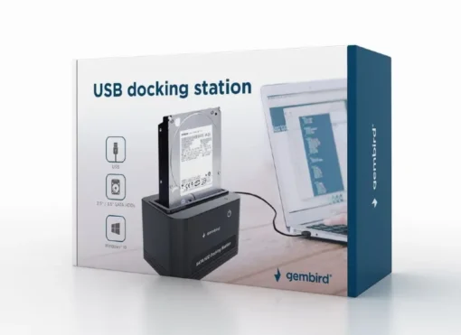 Gembird USB docking station for 2.5 and 3.5 inch SATA - Image 2