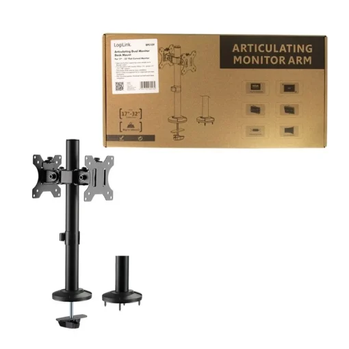 LogiLink Dual monitor mount 17-32 , steel - Image 4