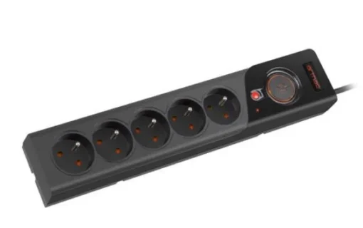 Armac Power strip Z5 5m 5x230V 10A Z5/50/CZ black - Image 3