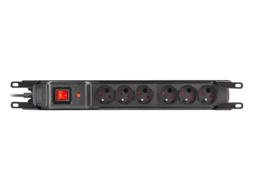 Armac Surge Protection Power Strip rack 19in. M6 3m 6x230v black M6/30/R/CZ - Image 2