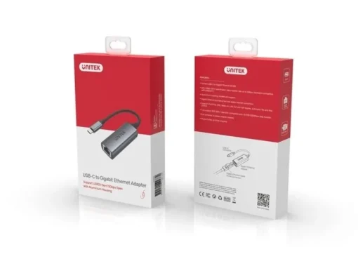 Unitek Adapter USB-C 3.1 GEN 1 RJ45, 1000 Mbps, U1312A - Image 3