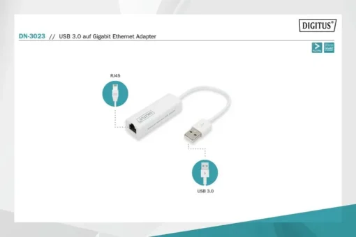 Digitus Gigabit Ethernet USB 3.0 adapter - Image 4