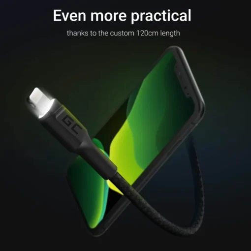 Green Cell 3x GC Ray Lightning cable 200cm with LED - Image 3