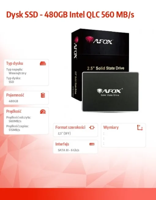 AFOX Afox SSD 480GB QLC - Image 3