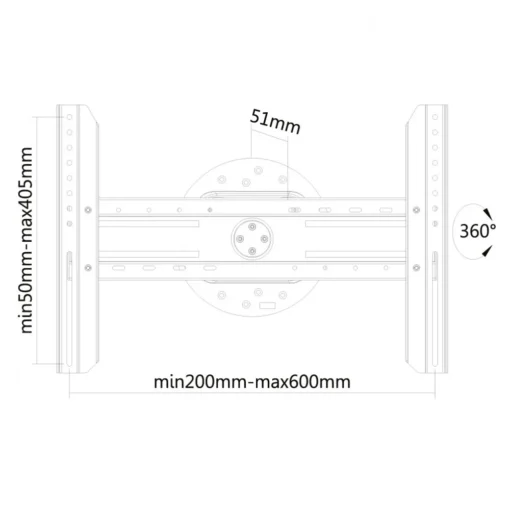 Neomounts Wall mount LFD LED-WR100BLACK with pivot - Image 2