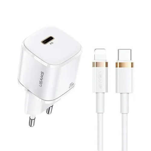 USAMS Usams phone зарядно T36 1xUSB-C+Lightning PD3.0
