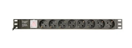 Gembird Listwa zasilająca rack (PDU), 8 gniazd typ Schuko, 1U, 16A, wtyk Schuko 3m - Image 3