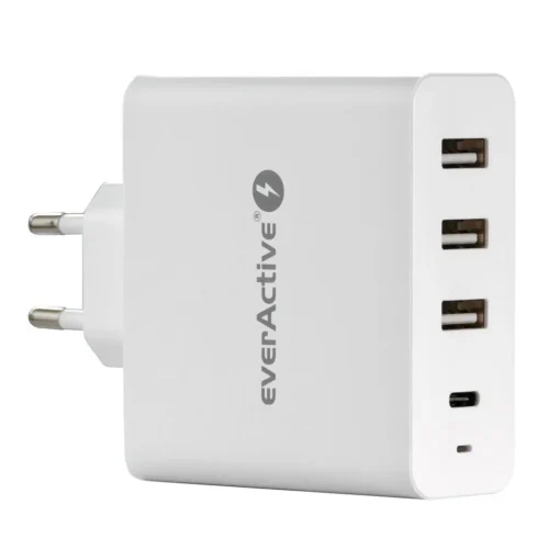 everActive Charger 3xUSB, USB-C PD 60,5W