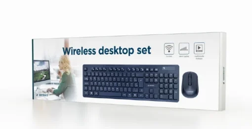 Gembird Set keyboard+mouse black/wireless US - Image 2