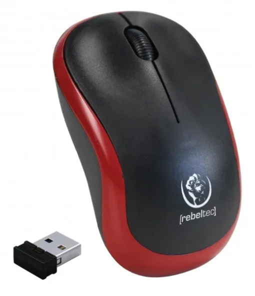 Rebeltec Wireless optical mouse Rebeltec METEOR red - Image 2