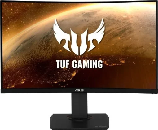 Asus Monitor 32 inch VG32VQR 165Hz WQHD HDMI DP 1800R HDR400 Speaker 400cd / m2 G-SYNC Height adjustment