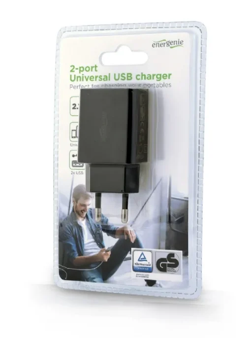 Gembird Universal charger 2 ports USB 2.1A - Image 2