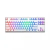 MODECOM Mechanical keyboard RGB Pudding edition white