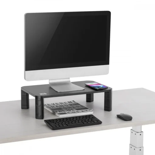 Maclean Monitor stand with QI Ergo Office ER-415 - Image 4