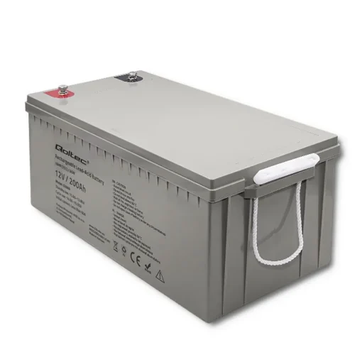 Qoltec AGM battery 12V 200Ah, max. 3000A - Image 5