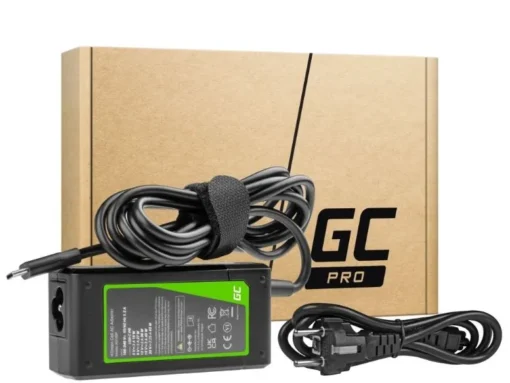 Green Cell Charger AC adapter USB-C 45W 5/9/12/15/20V