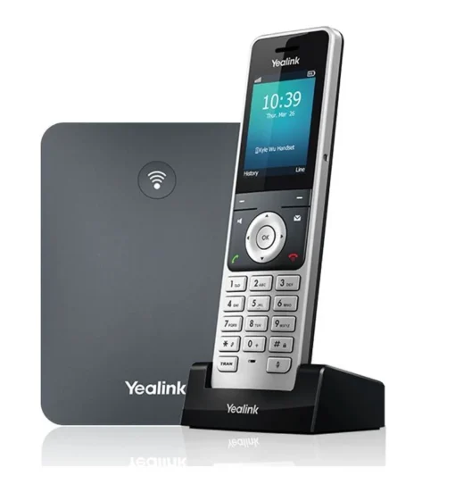 Yealink  Set: telephone + W76P station (W56H + W70B + захранващ блок)