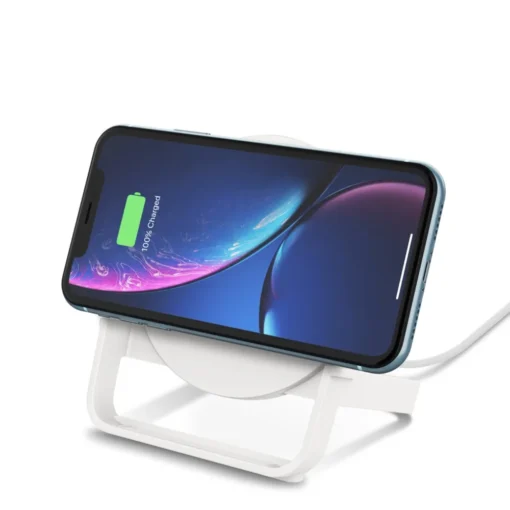 Belkin Wireless charger, standing 10W + QC 3.0 захранващ блок, white - Image 2