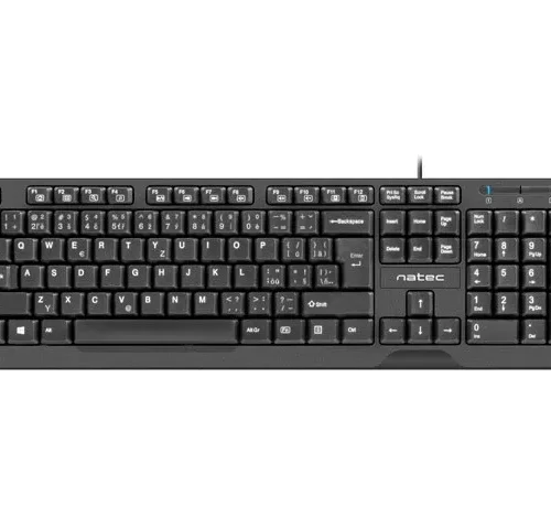 Natec Keyboard Trout Slim black USB CZ/SK
