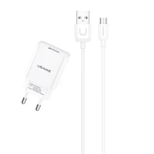 USAMS Charger 2,1A microUSB cable T21