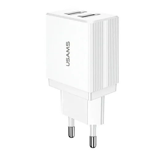 USAMS Charger 2xUSB T24 2,1A White Only Head