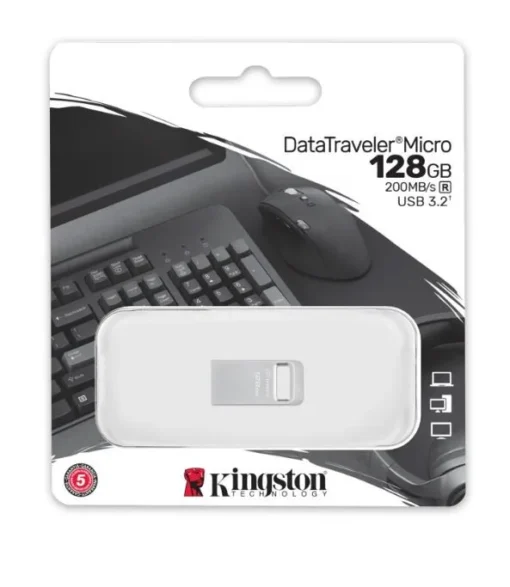 Kingston Pendrive Data Traveler Micro G2 128GB USB 3.2 Gen1 - Image 3