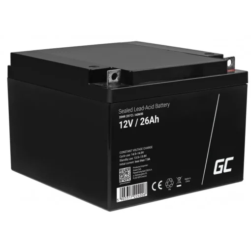 Green Cell Battery AGM VRLA 12V 26Ah