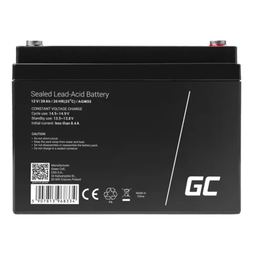 Green Cell Battery AGM VRLA 12V 28Ah - Image 5