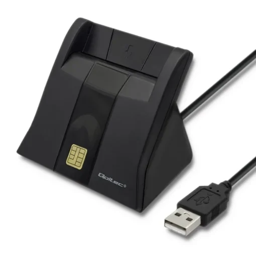 Qoltec Smart chip card scanner USB2.0 Plug&play - Image 2