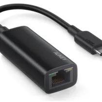 AUKEY Ethernet Adapter CB-A30 Aluminium Gigabit 10/100/1000 Mbps RJ45 | 1 Gb/s | USB 3.0 Typ C | diody