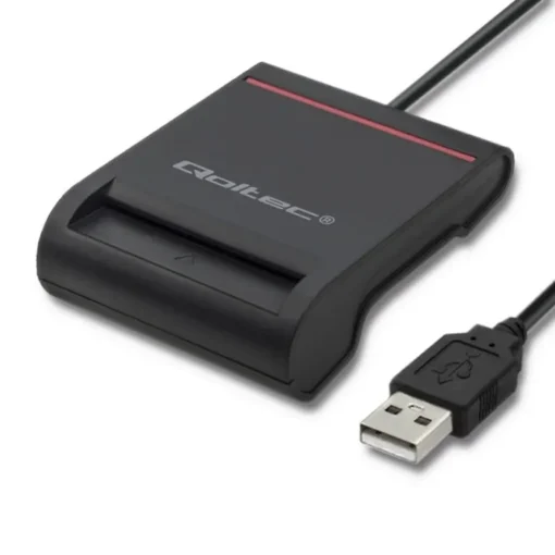 Qoltec Smart chip card scanner USB 2.0 Plug&play - Image 3