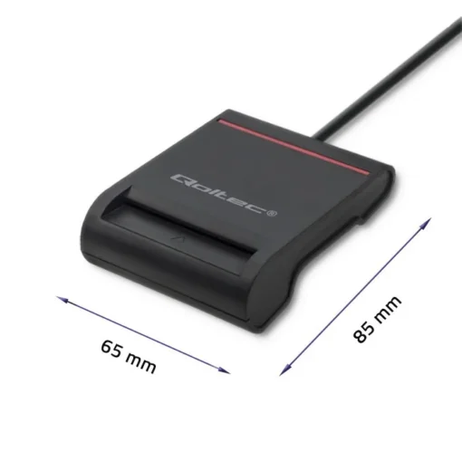 Qoltec Smart chip card scanner USB 2.0 Plug&play - Image 5