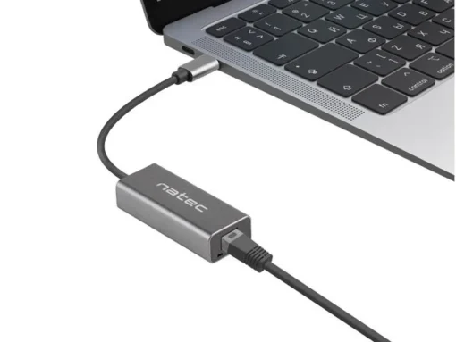 Natec Ethernet Adapter USB-C 3.1 - RJ-45 1Gb кабел - Image 4