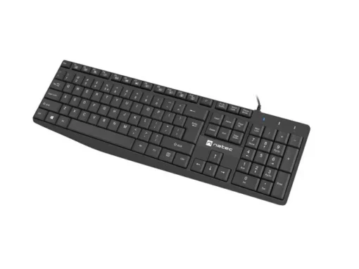 Natec Keyboard Nautilus US slim black - Image 2