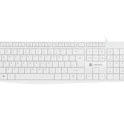 Natec Keyboard Nautilus US slim white