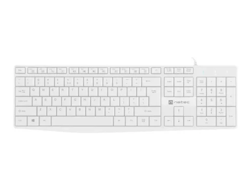 Natec Keyboard Nautilus US slim white