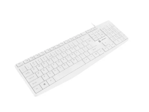 Natec Keyboard Nautilus US slim white - Image 3