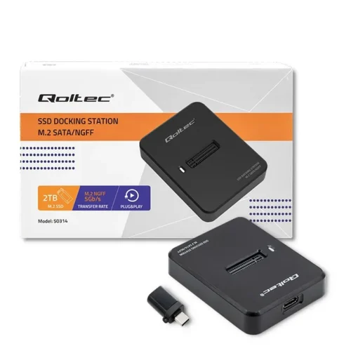 Qoltec Docking station SSD M.2 SATA, NGFF, USB 3.1 - Image 5