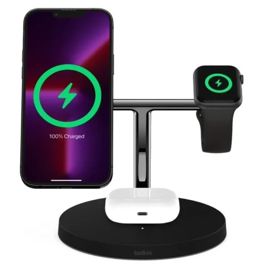 Belkin BOOST CHARGE PRO 3-in-1 wireless charging cradle MagSafe black - Image 5