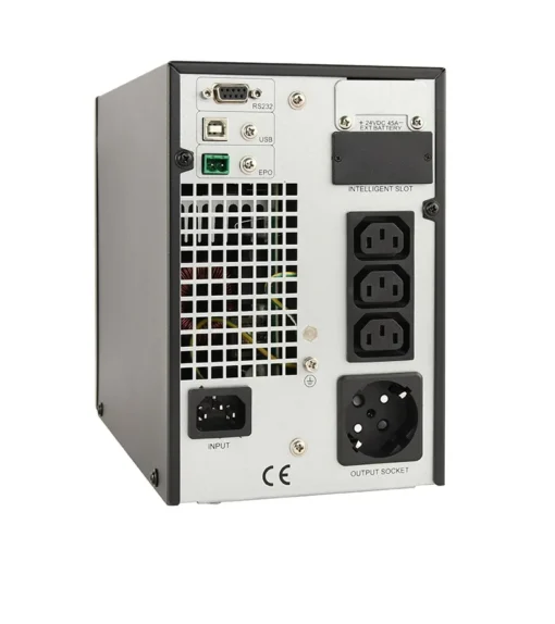 Gembird UPS 1000VA On-Line 3xIE C 1xSchuko USB - Image 2