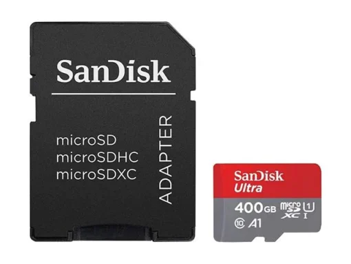 SanDisk Карта памет Ultra microSDXC400GB + SD Adapter + 98MB/s Class 10 UHS-I A1