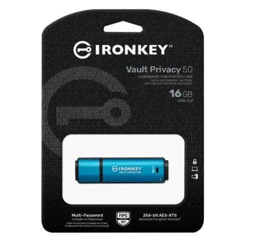 Kingston Pendrive IronKey Vault Privacy 16GB FIPS197 AES-256 - Image 2